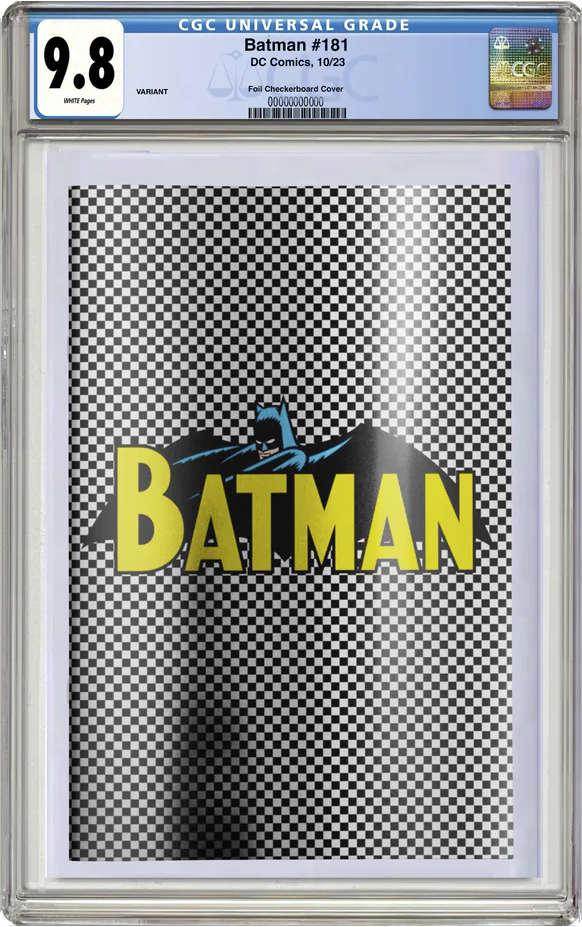 CGC 9.8 Batman #181 CHECKERED FOIL 1966 Reprint 1st Appearance of Poison Ivy