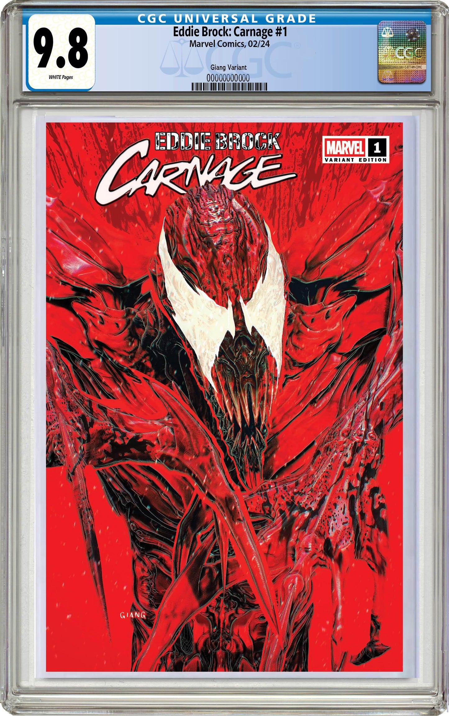 PREORDER: CGC 9.8 Eddie Brock: Carnage #1 John Giang Trade Dress Variant