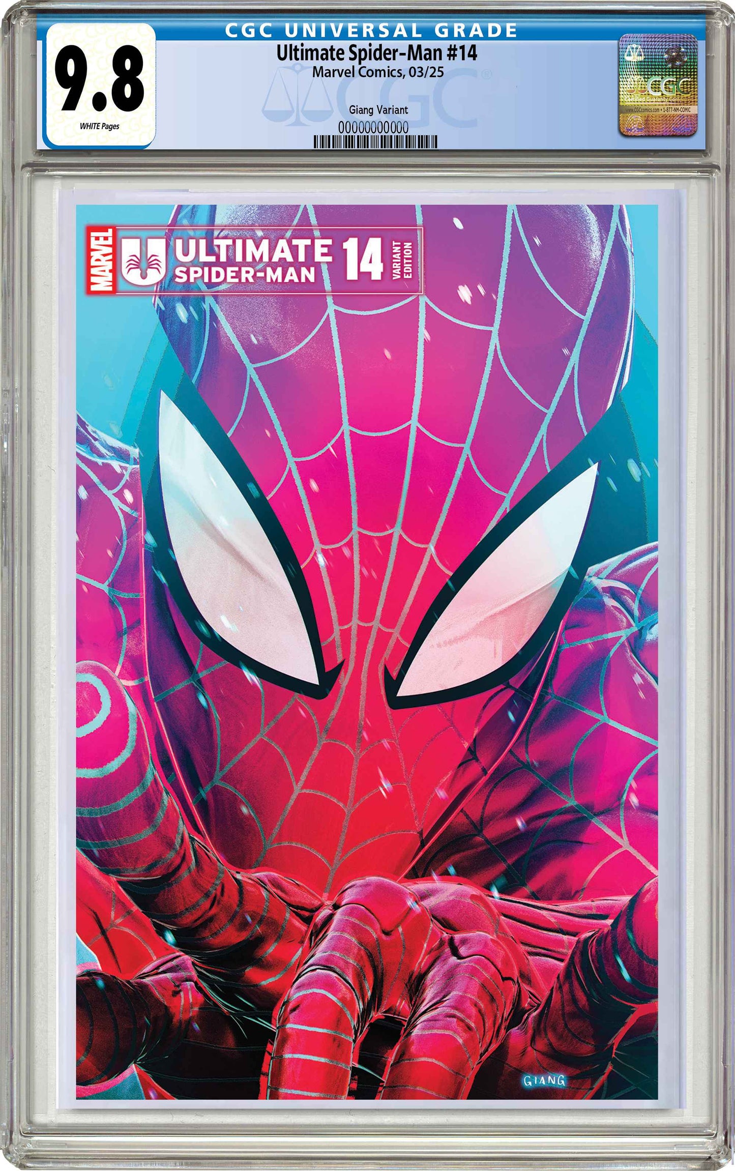 PREORDER: CGC 9.8 Ultimate Spider-Man #14 John Giang Trade Dress Variant