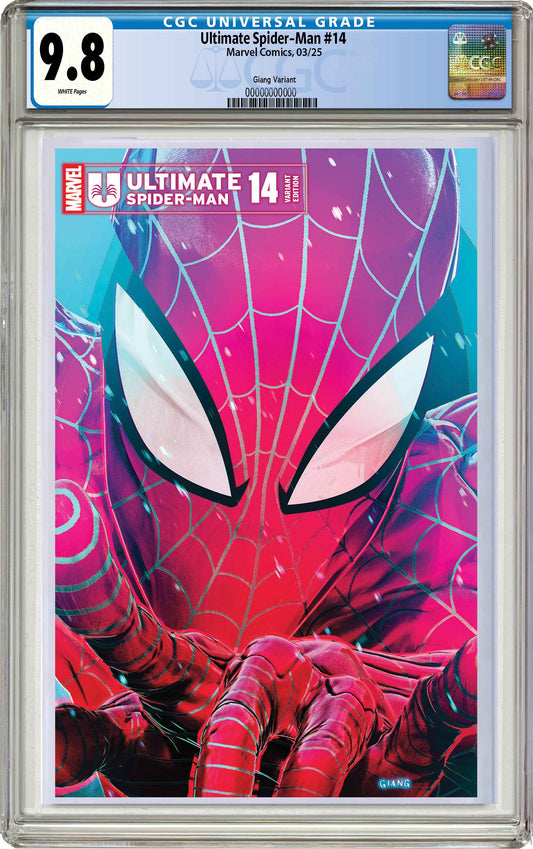 PREORDER: CGC 9.8 Ultimate Spider-Man #14 John Giang Trade Dress Variant