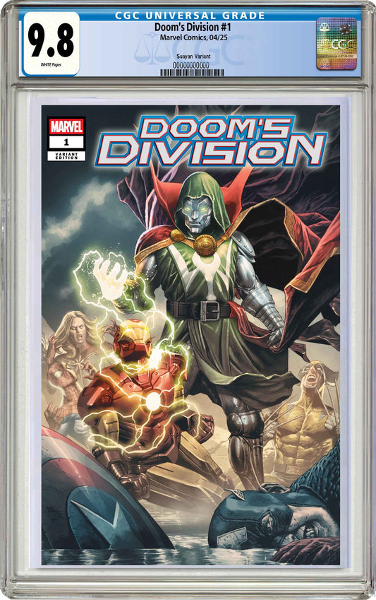 PREORDER: CGC 9.8 Doom's Division #1 Mico Suayan Trade Dress Variant