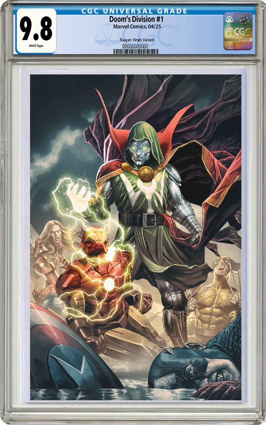 PREORDER: CGC 9.8 Doom's Division #1 Mico Suayan Virgin Variant