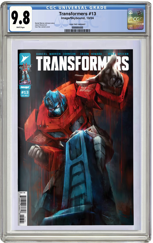 PREORDER: CGC 9.8 Transformers #13 Ivan Tao NYCC 2024 Trade Dress Variant