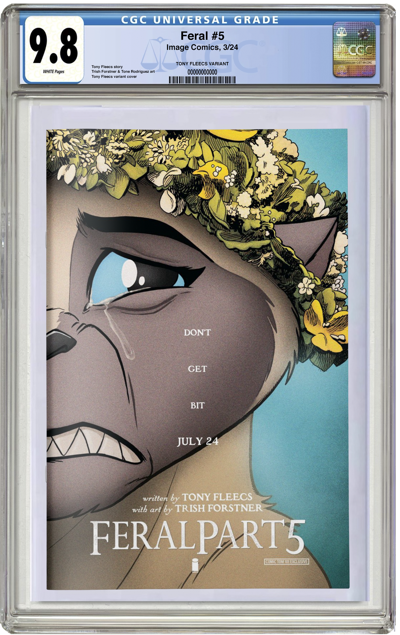 CGC 9.8 Feral #5 Midsommar Homage Trade Dress Variant