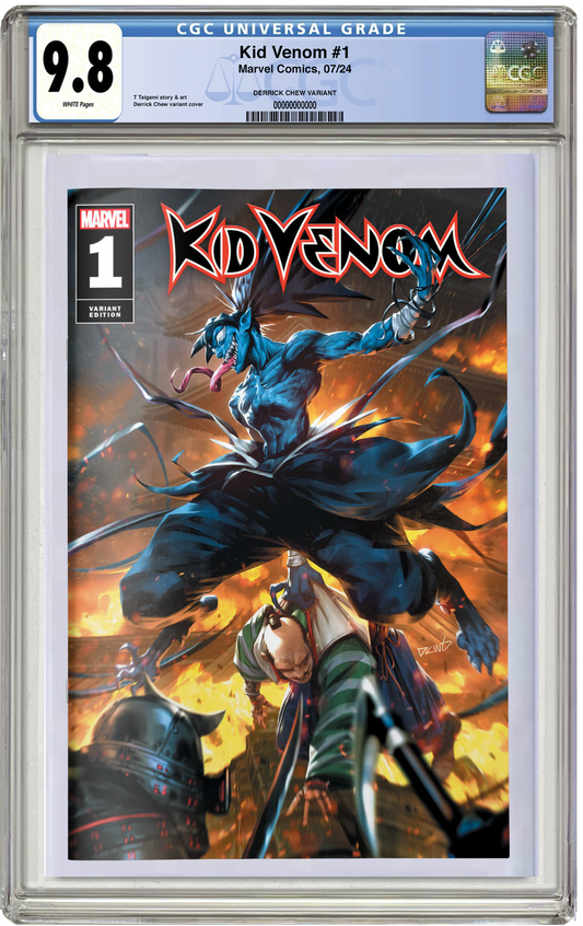 CGC 9.8 Kid Venom #1 Derrick Chew Trade Dress Variant