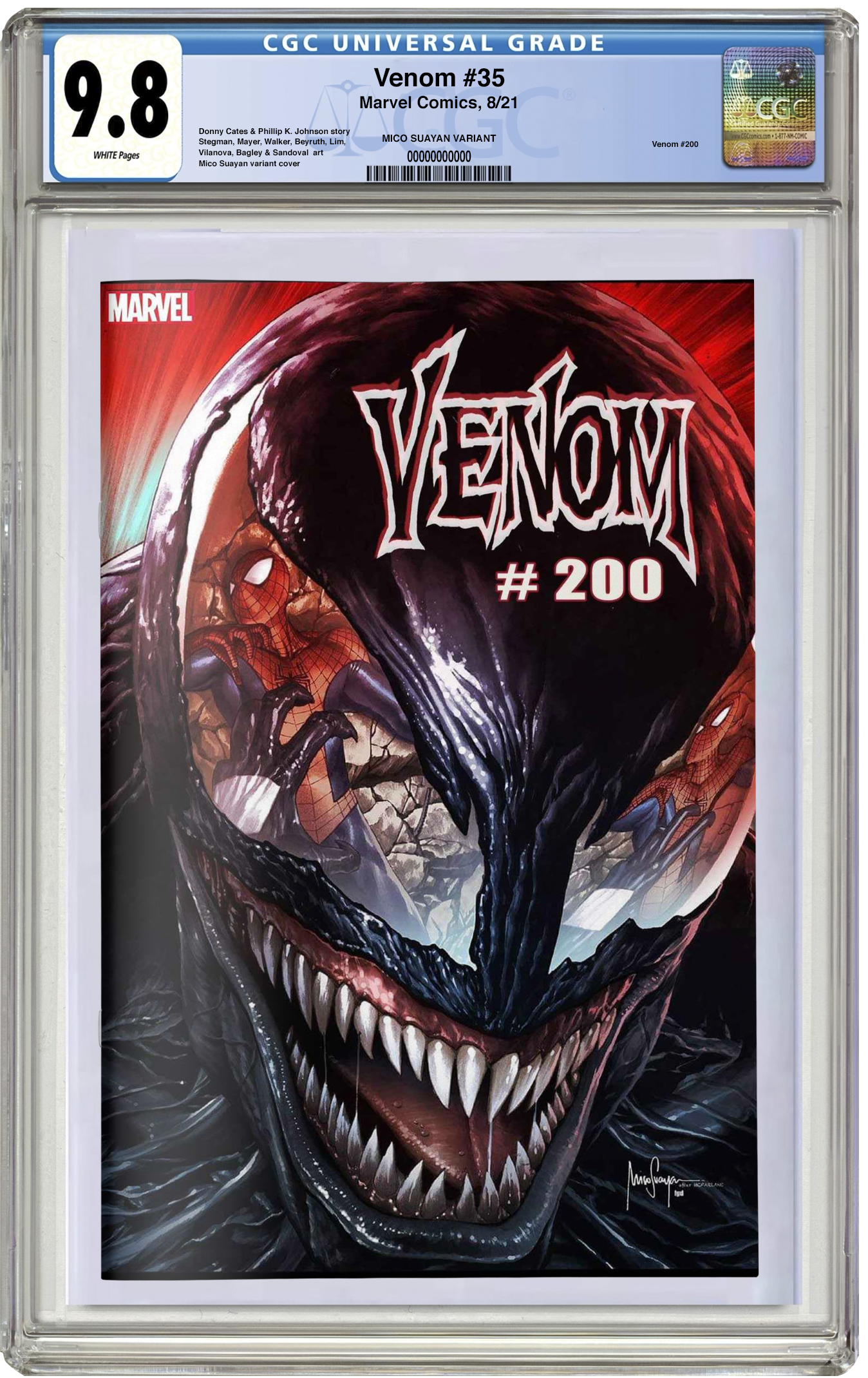 PREORDER: CGC 9.8 Venom #35 (2021) Mico Suayan Trade Dress Variant