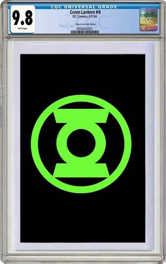 CGC 9.8 Green Lantern #8 Glow in the Dark Logo