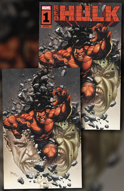 Red Hulk #1 Mico Suayan SET OF 2 (Trade & Virgin) Variants