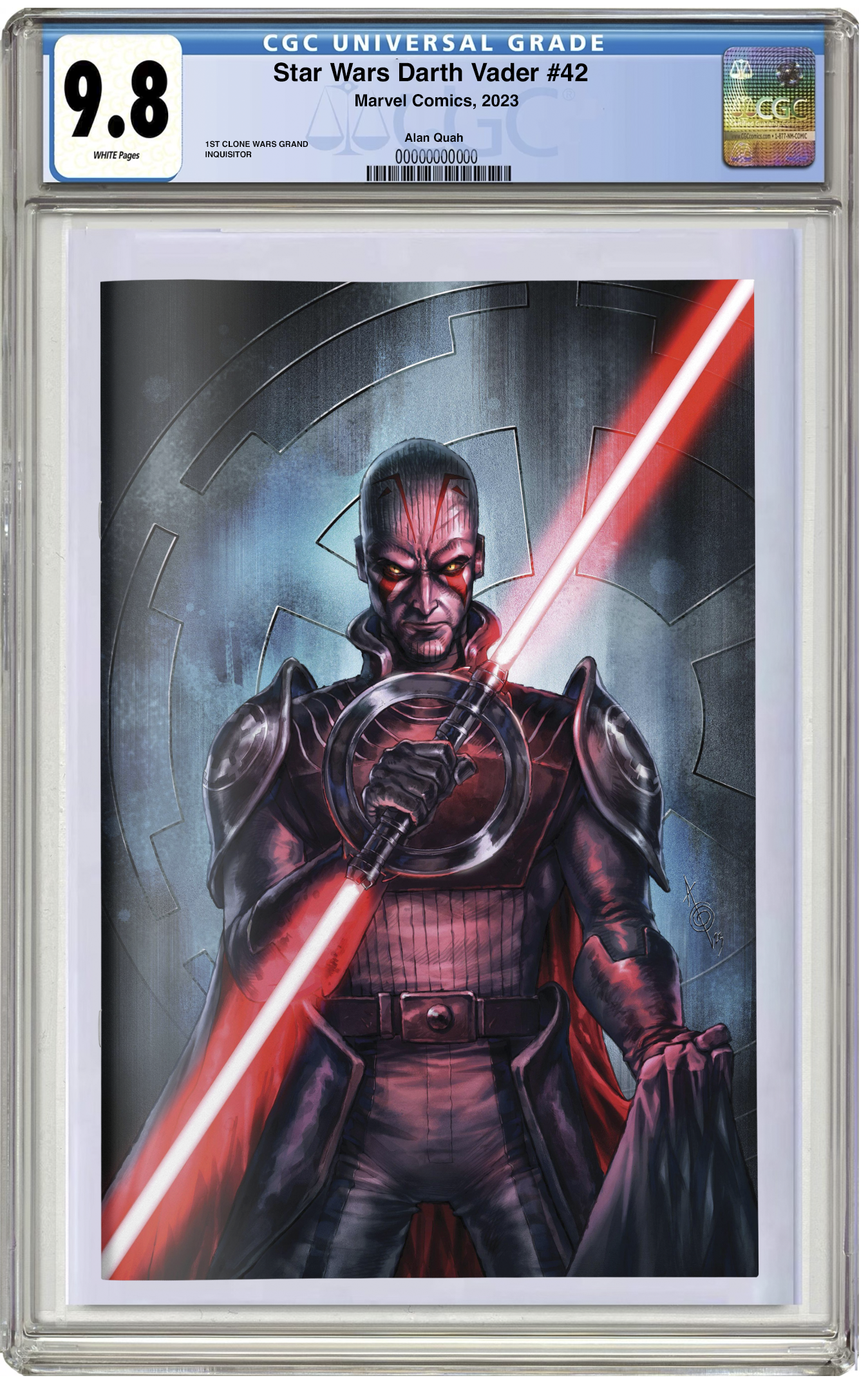 CGC 9.8 Star Wars #42 (Alan Quah) Sith/Rebels 10th Anniversary #1 of 4 (Virgin)