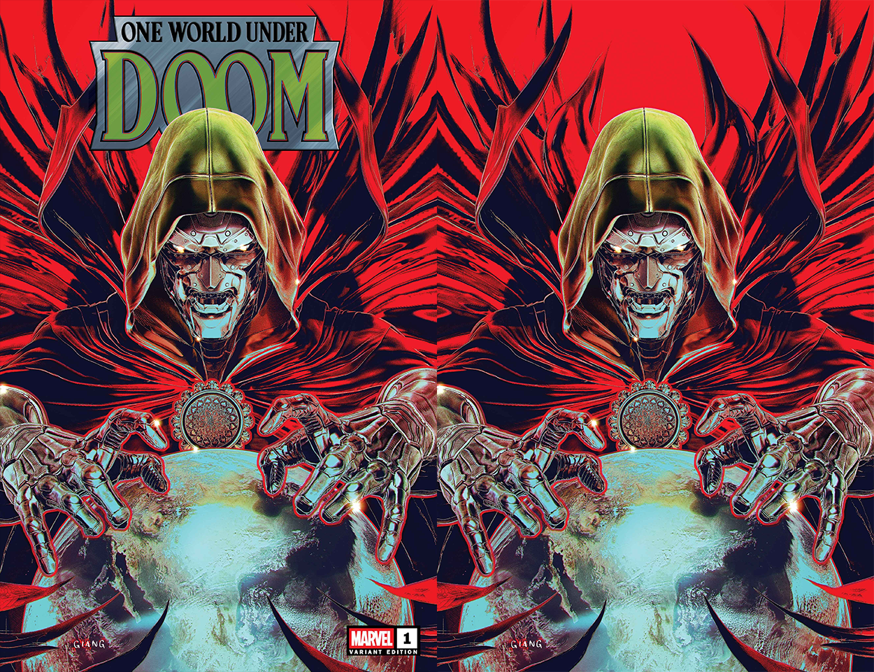 PREORDER: One World Under Doom #1 John Giang SET OF 2 (Trade & Virgin) Variants