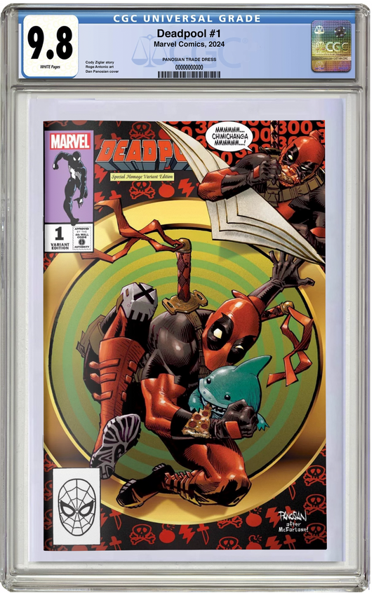 CGC 9.8 Deadpool #1 Dan Panosian Trade Dress Variant